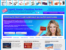 Tablet Screenshot of lojaltivaucerplasticnekartice.plasticnekartice.rs
